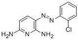 3-(o-Chlorophenylazo)-2,6-pyridinediamine Struktur