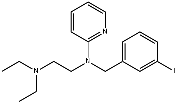 2-[N-(m-Iodobenzyl)-N-(2-diethylaminoethyl)amino]pyridine Struktur