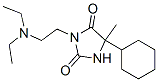 5-Cyclohexyl-3-[2-(N,N-diethylamino)ethyl]-5-methylhydantoin Struktur