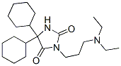 5,5-Dicyclohexyl-3-[3-(diethylamino)propyl]hydantoin Struktur