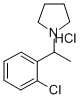 1-(o-Chloro-alpha-methylbenzyl)pyrrolidine hydrochloride Struktur