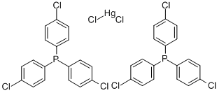 Bis(tris(p-chlorophenyl)phosphine)mercuric chloride complex Struktur