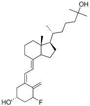 1-fluoro-25-hydroxyvitamin D3 Struktur