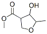 3-Furancarboxylicacid,tetrahydro-4-hydroxy-5-methyl-,methylester, Struktur