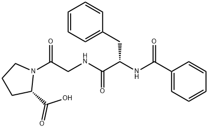 N-benzoylphenylalanyl-glycyl-proline Struktur