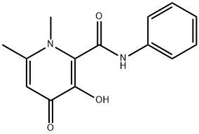 2-Pyridinecarboxamide,1,4-dihydro-3-hydroxy-1,6-dimethyl-4-oxo-N-phenyl- Struktur