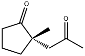 Cyclopentanone, 2-methyl-2-(2-oxopropyl)-, (2S)- (9CI) Struktur