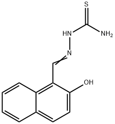 2-HYDROXY-1-NAPHTHALDEHYDE THIOSEMICARBAZONE Struktur