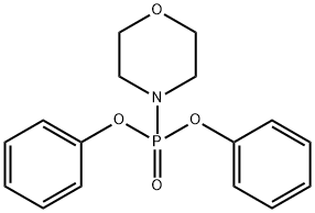 Morpholinophosphonic acid diphenyl ester Struktur