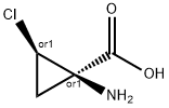 Cyclopropanecarboxylic acid, 1-amino-2-chloro-, cis- (9CI) Struktur