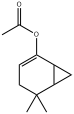 Bicyclo[4.1.0]hept-2-en-2-ol, 5,5-dimethyl-, acetate (9CI) Struktur