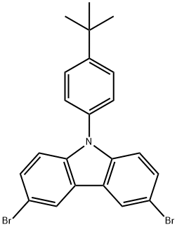 3,6-Dibromo-9-(4-tert-butyl-phenyl)-9H-carbazole Struktur