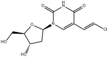 5-(2-chlorovinyl)-2'-deoxyuridine Struktur