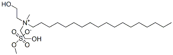 bis(2-hydroxyethyl)methyl(octadecyl)ammonium methyl sulphate Struktur