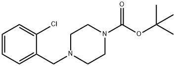 TERT-BUTYL 4-(2-CHLOROBENZYL)PIPERAZINE-1-CARBOXYLATE Struktur