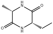 2,5-Piperazinedione,3-ethyl-6-methyl-,(3S-cis)-(9CI) Struktur