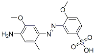 3-[(4-amino-5-methoxy-o-tolyl)azo]-4-methoxybenzenesulphonic acid Struktur