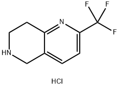 2-(trifluoroMethyl)-5,6,7,8-tetrahydro-1,6-naphthyridine hydrochloride Struktur