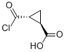 Cyclopropanecarboxylic acid, 2-(chlorocarbonyl)-, trans- (9CI) Struktur