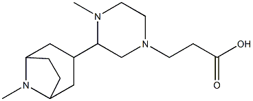 atropine beta-(N-methylpiperazinyl)propionate Struktur