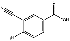 BENZOIC ACID, 4-AMINO-3-CYANO- Struktur