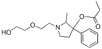 1-[2-(2-Hydroxyethoxy)ethyl]-2-methyl-3-phenylpyrrolidin-3-ol 3-propionate Struktur