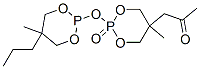 2,2'-oxybis[5-methyl-5-propyl-1,3,2-dioxaphosphorinane] 2,2'-dioxide  Struktur