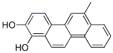 1,2-dihydroxy-6-methylchrysene Struktur