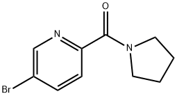 (5-Bromopyridin-2-yl)(pyrrolidin-1-yl)methanone Struktur