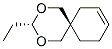 2,4-Dioxaspiro5.5undec-8-ene, 3-ethyl-, trans- Struktur