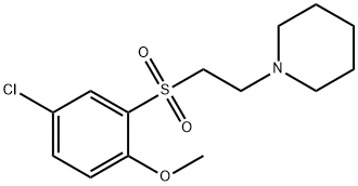 1-(2-((5-Chloro-2-methoxyphenyl)sulfonyl)ethyl)piperidine Struktur