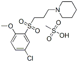 1-[3-(5-chloro-2-methoxy-phenyl)sulfonylpropyl]piperidine, methanesulf onic acid Struktur