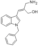 (2Z)-2-(AMINOMETHYL)-3-(1-BENZYL-1H-INDOL-3-YL)PROP-2-EN-1-OL Struktur