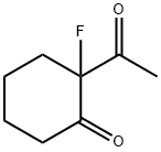 Cyclohexanone, 2-acetyl-2-fluoro- (9CI) Struktur