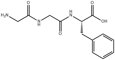 N-(N-glycylglycyl)-3-phenyl-DL-alanine Struktur