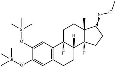 2,3-Bis[(trimethylsilyl)oxy]estra-1,3,5(10)-trien-17-one O-methyl oxime Struktur