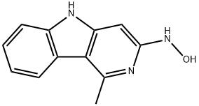 3-hydroxyamino-1-methyl-5H-pyrido(4,3-b)indole Struktur