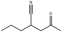 Pentanenitrile, 4-oxo-2-propyl- (9CI) Struktur