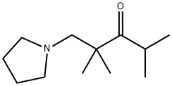 1-(3-Oxo-2,2,4-trimethylvaleryl)pyrrolidine Struktur