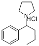 1-(1-phenylbutyl)pyrrolidine hydrochloride Struktur