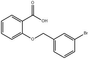 2-(3-溴芐氧基)苯甲酸 結(jié)構(gòu)式