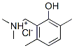 2-hydroxy-3,6-dimethylbenzyldimethylammonium chloride Struktur