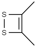 1,2-Dithiete, 3,4-dimethyl- Struktur