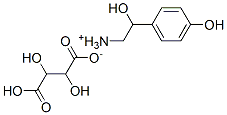 beta,4-dihydroxyphenethylammonium hydrogen tartrate Struktur