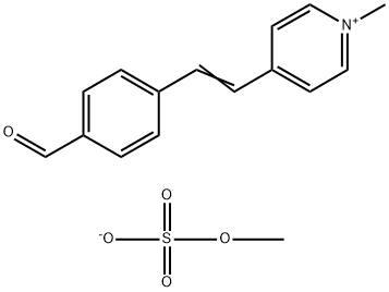 N-METHYL-4-(P-FORMYLSTYRYL)PYRIDINIUM METHYLSULFATE Struktur