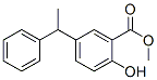 5-(1-Phenylethyl)salicylic acid methyl ester Struktur