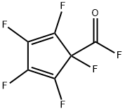 2,4-Cyclopentadiene-1-carbonyl fluoride, 1,2,3,4,5-pentafluoro- (9CI) Struktur