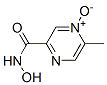 Pyrazinecarboxamide, N-hydroxy-5-methyl-, 4-oxide (9CI) Struktur