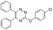 3-(4-chlorophenoxy)-5,6-diphenyl-1,2,4-triazine Struktur