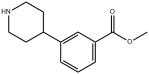 methyl 3-piperidin-4-ylbenzoate Struktur